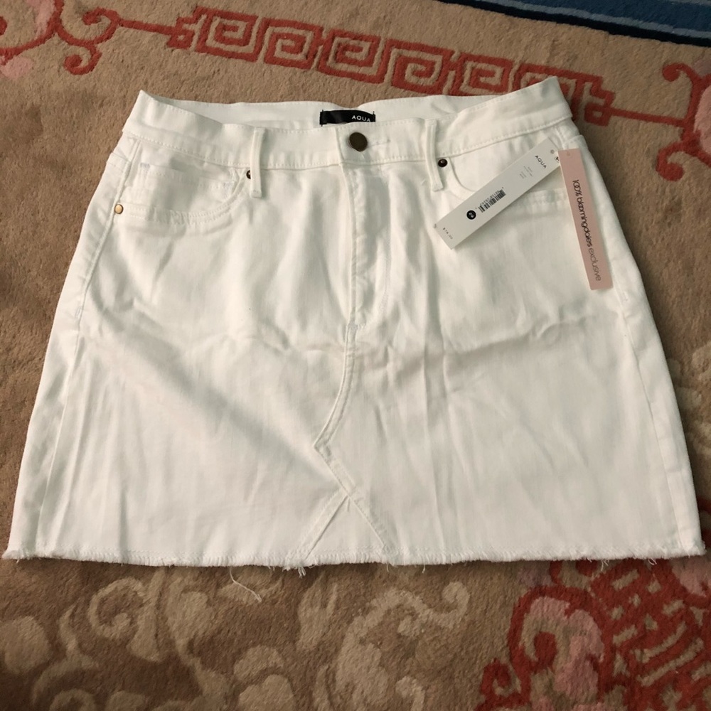 NWT AQUA Denim Skirt (Bloomingdale’s Exclusive)